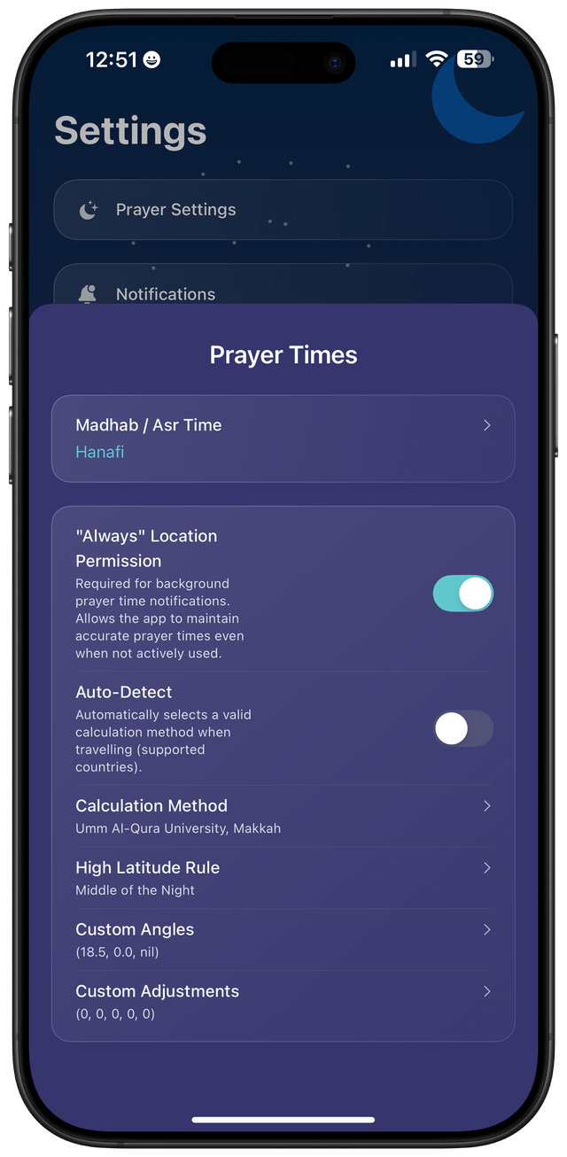 Personalized Settings 1